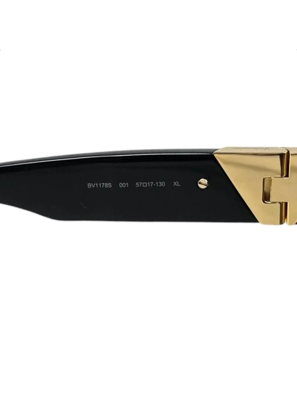 Bottega Veneta Sunglasses Square Frame BV Black Gold Eyewear